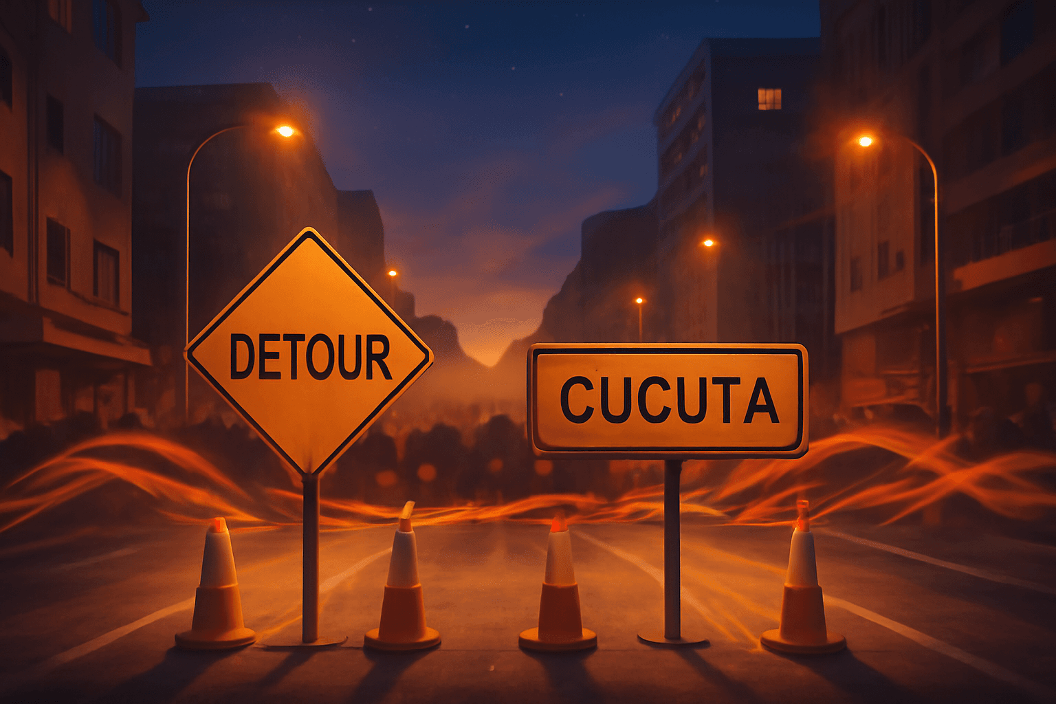 Cierres viales en Cúcuta por evento deportivo nocturno