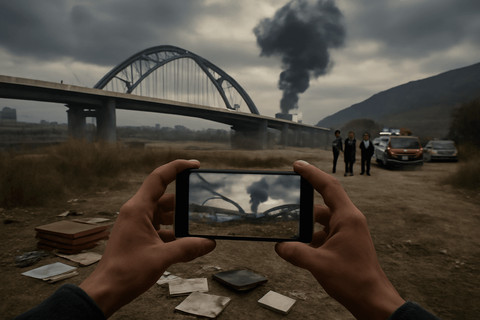 Explosión en el puente internacional Simón Bolívar