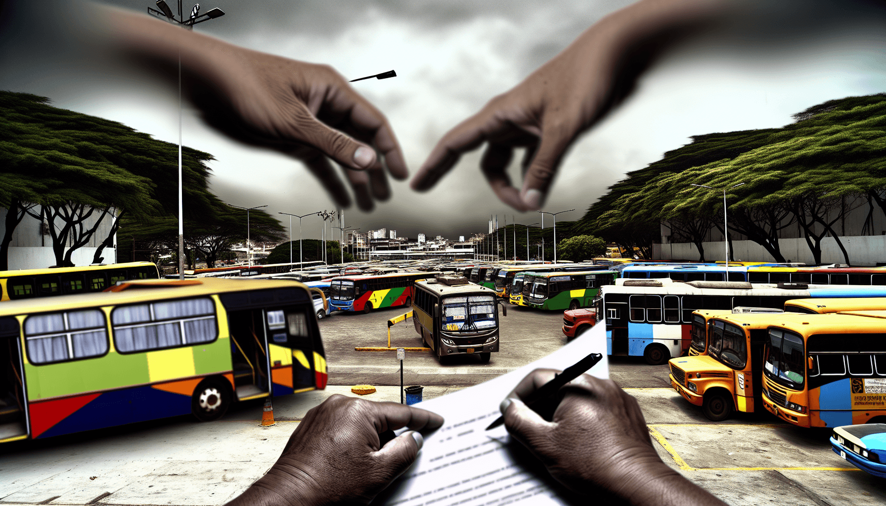 Paro total de los buseteros de Cúcuta por competencia informal