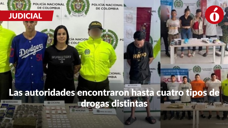 Once personas judicializadas por tráfico de estupefacientes